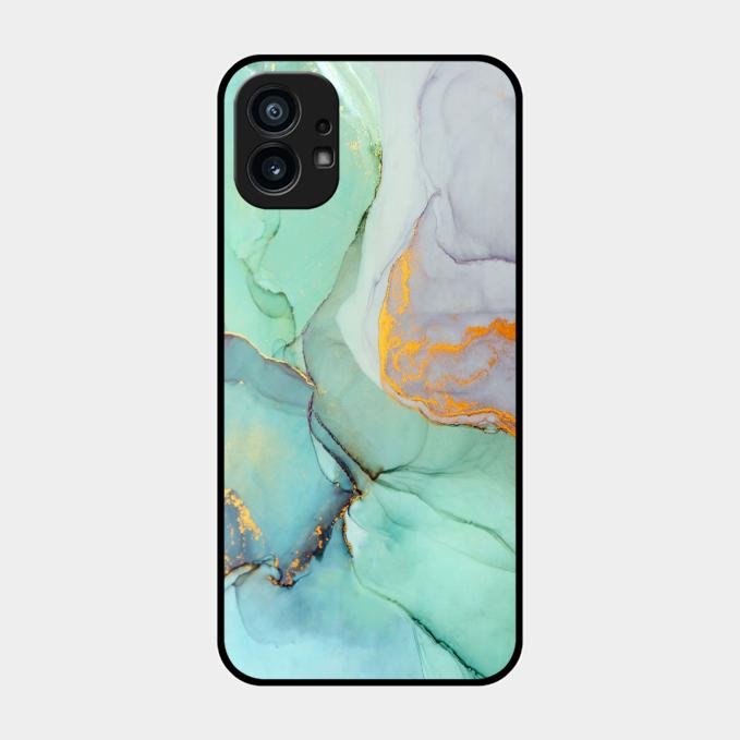 Marble Glass Finish Phone Case And Cover For Nothing Phone 1