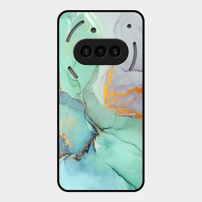 Marble Glass Finish Phone Case And Cover For Nothing Phone 3A 5G