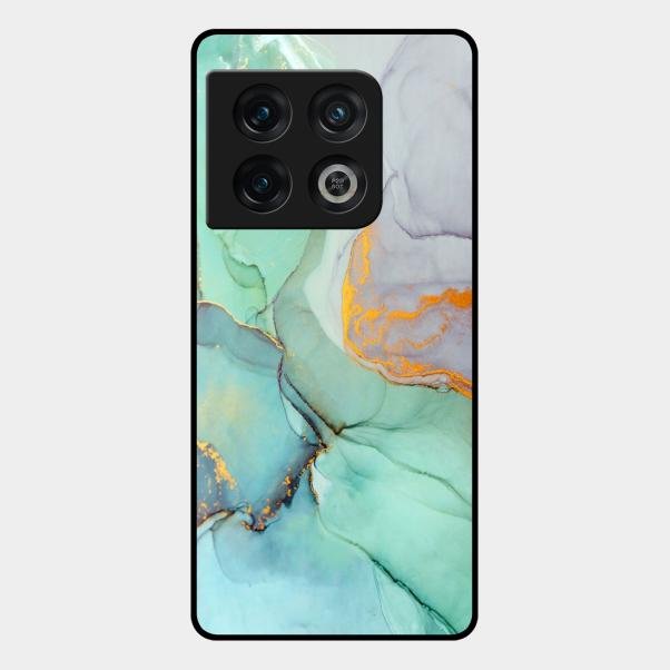 Marble Glass Finish Phone Case And Cover For Oneplus 10 Pro 5G