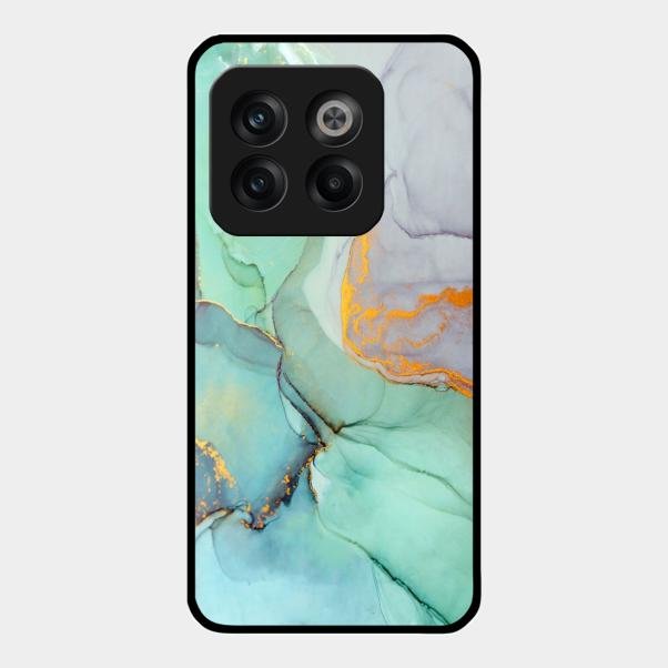 Marble Glass Finish Phone Case And Cover For Oneplus 10T 5G