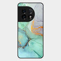Marble Glass Finish Phone Case And Cover For Oneplus 11 5G