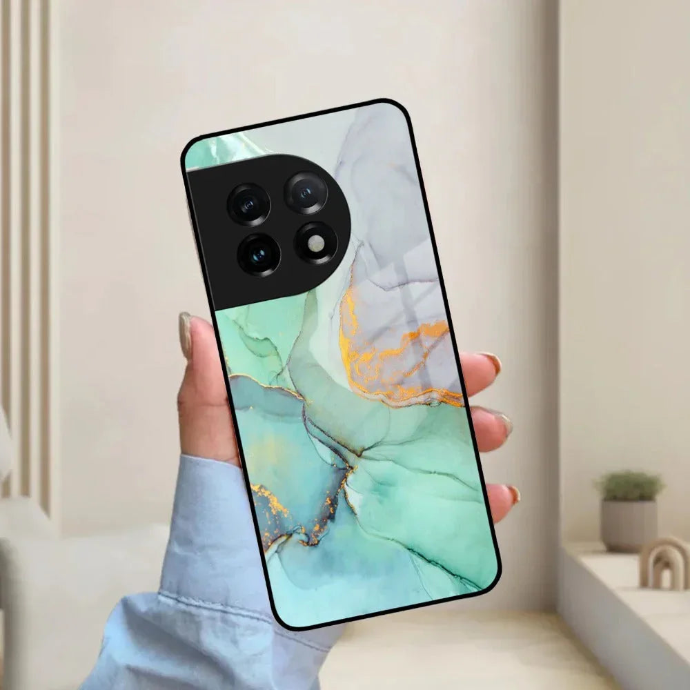 Marble Glass Finish Phone Case And Cover For OnePlus - ShopOnCliQ
