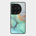 Marble Glass Finish Phone Case And Cover For Oneplus 12 5G
