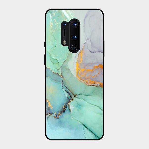 Marble Glass Finish Phone Case And Cover For Oneplus 8 Pro