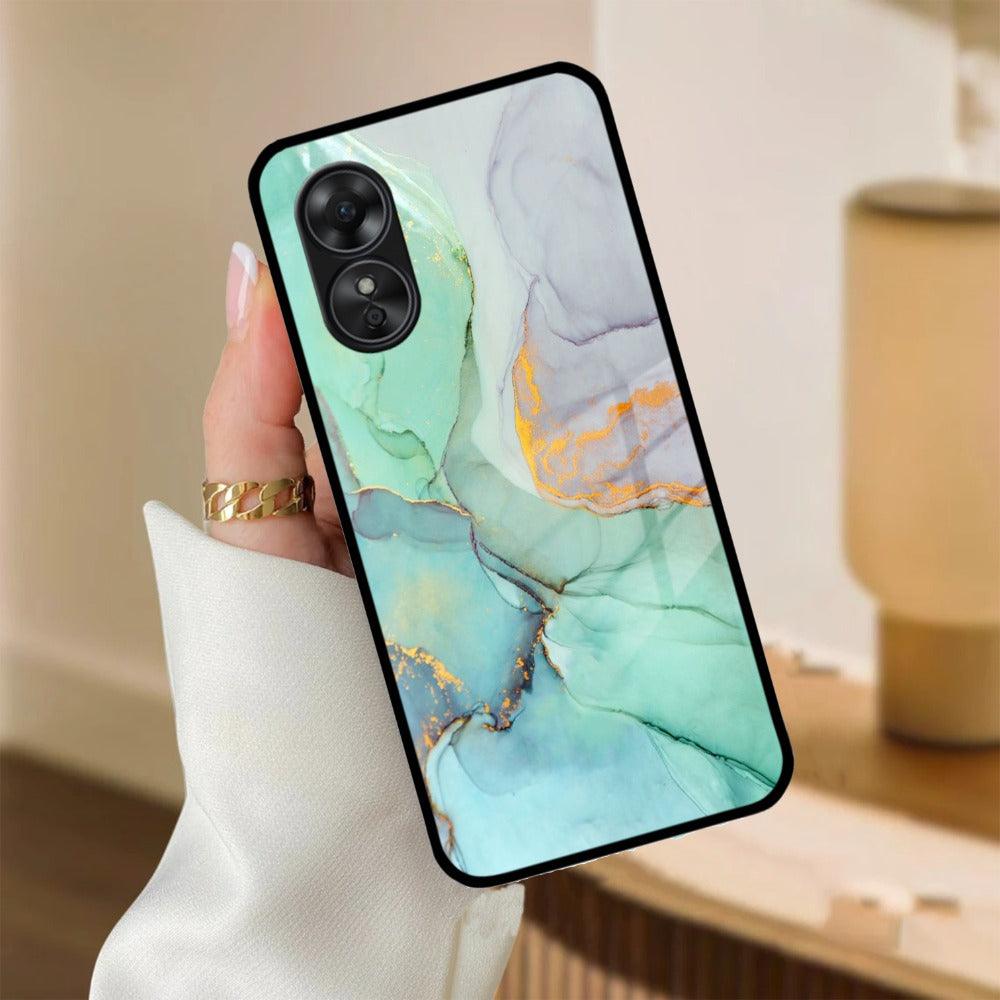 Marble Glass Finish Phone Case And Cover For Oppo