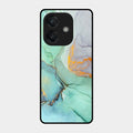 Marble Glass Finish Phone Case And Cover For Oppo A3X 5G