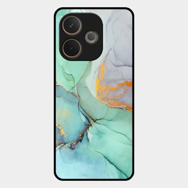 Marble Glass Finish Phone Case And Cover For Oppo A5 Pro 5G