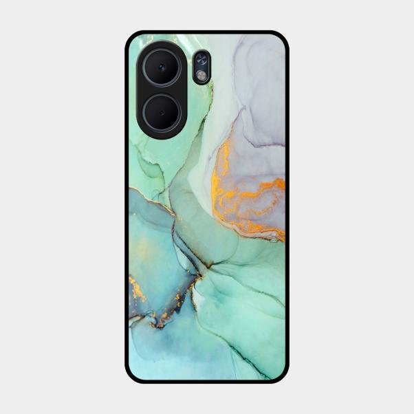 Marble Glass Finish Phone Case And Cover For Oppo A5X 5G