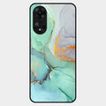 Marble Glass Finish Phone Case And Cover For Oppo A78 5G