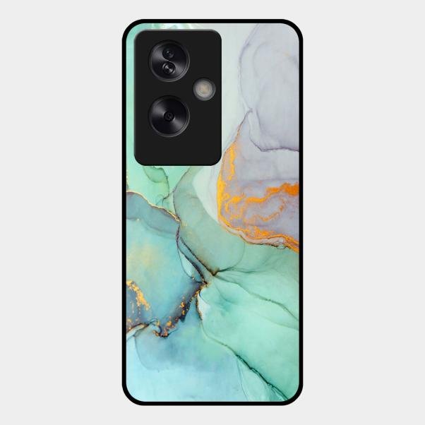 Marble Glass Finish Phone Case And Cover For Oppo A79 5G