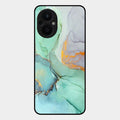 Marble Glass Finish Phone Case And Cover For Oppo F21 Pro 5G
