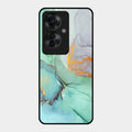 Marble Glass Finish Phone Case And Cover For Oppo F25 Pro 5G