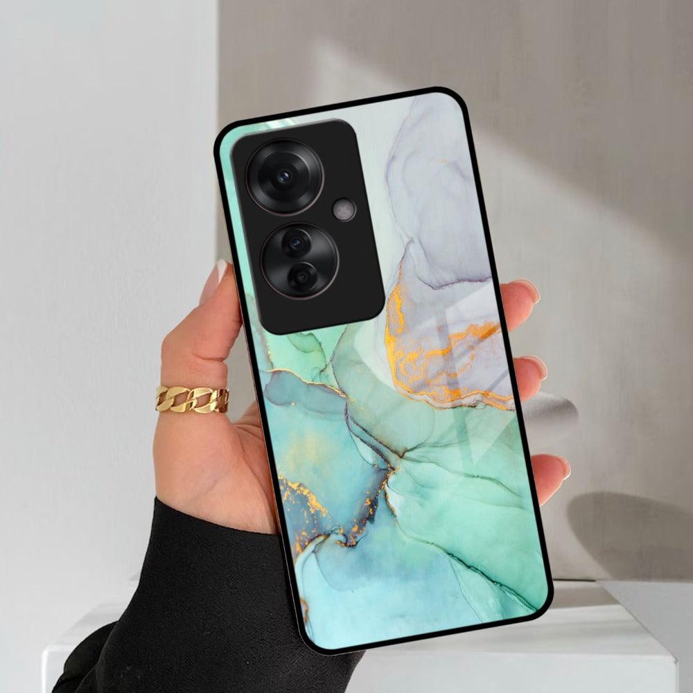 Marble Glass Finish Phone Case And Cover For Oppo