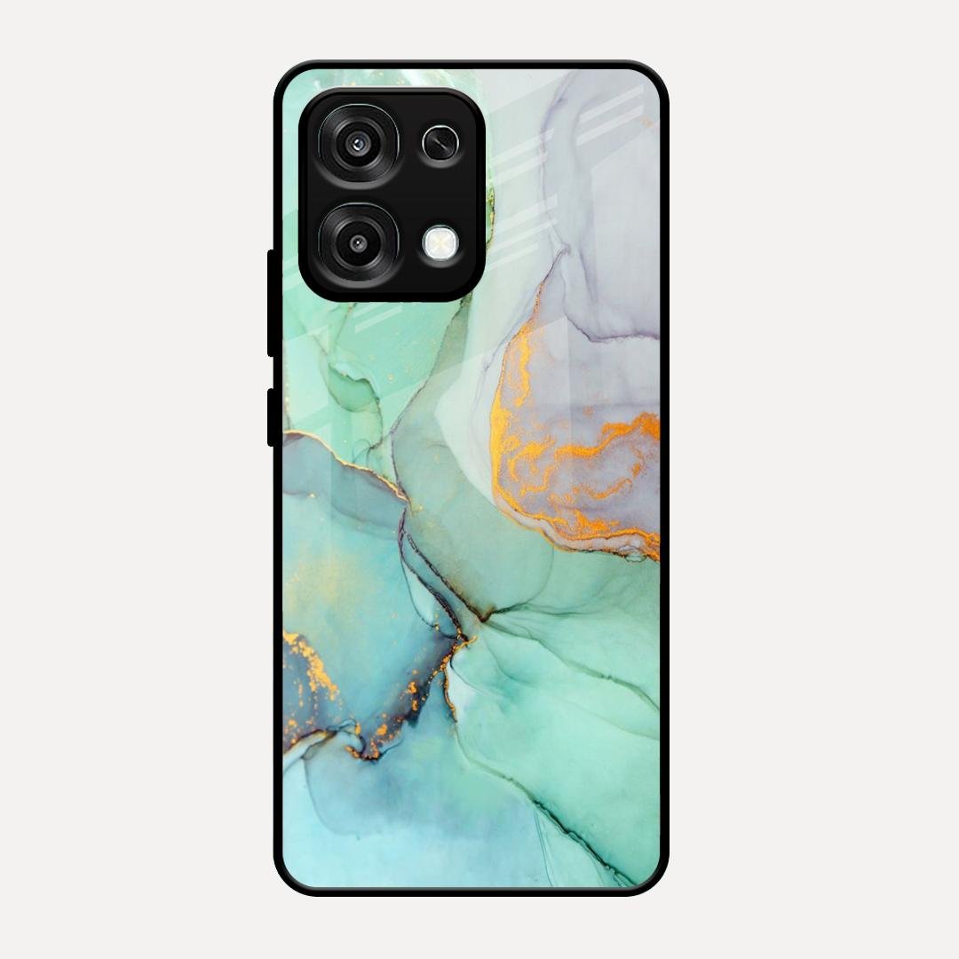 Marble Glass Finish Phone Case And Cover For Oppo F31 5G
