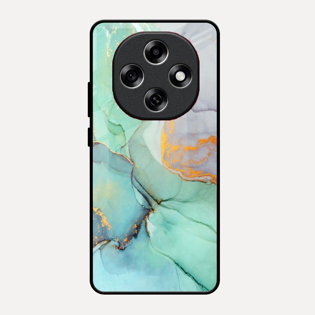 Marble Glass Finish Phone Case And Cover For Oppo F31 Pro 5G