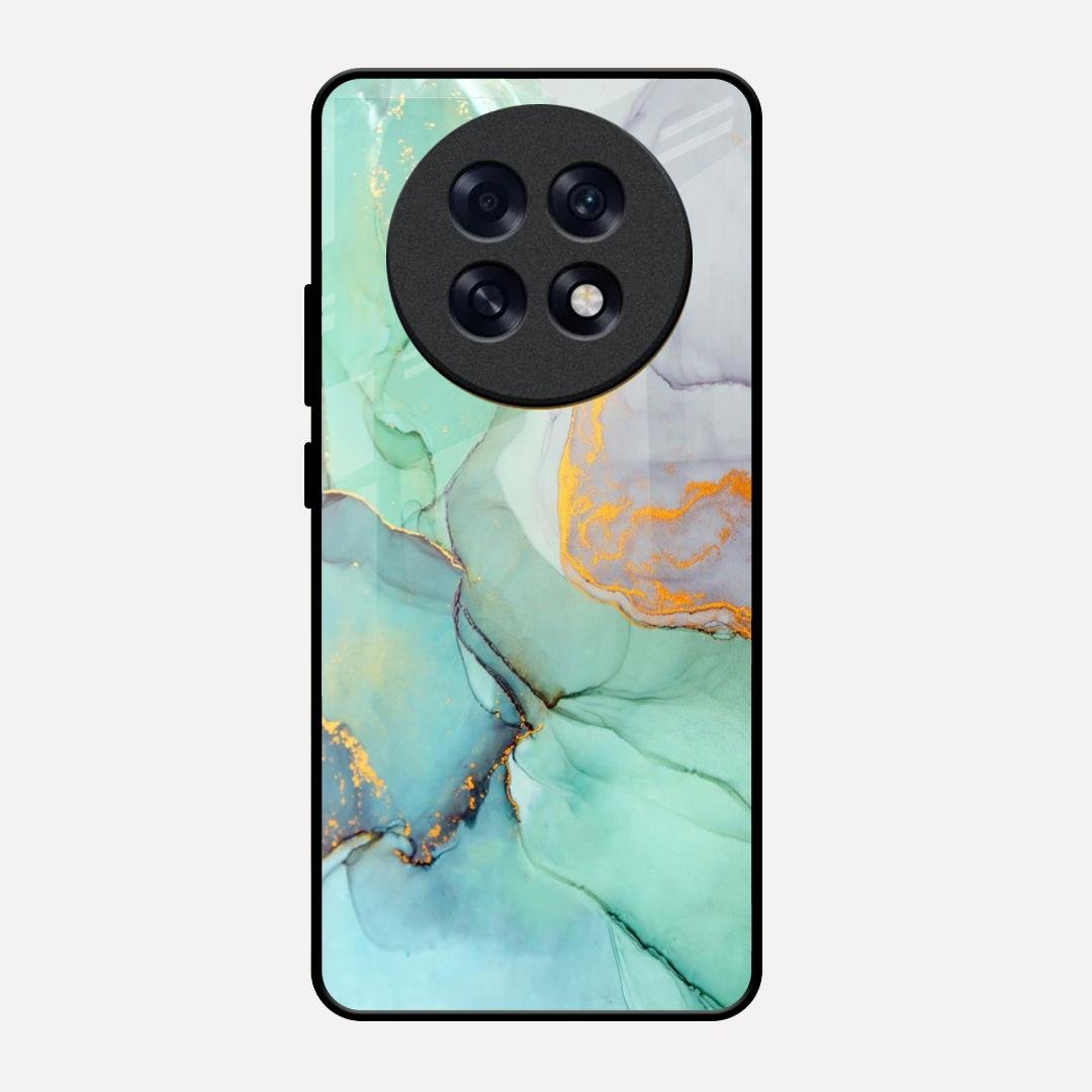 Marble Glass Finish Phone Case And Cover For Oppo F31 Pro Plus 5G