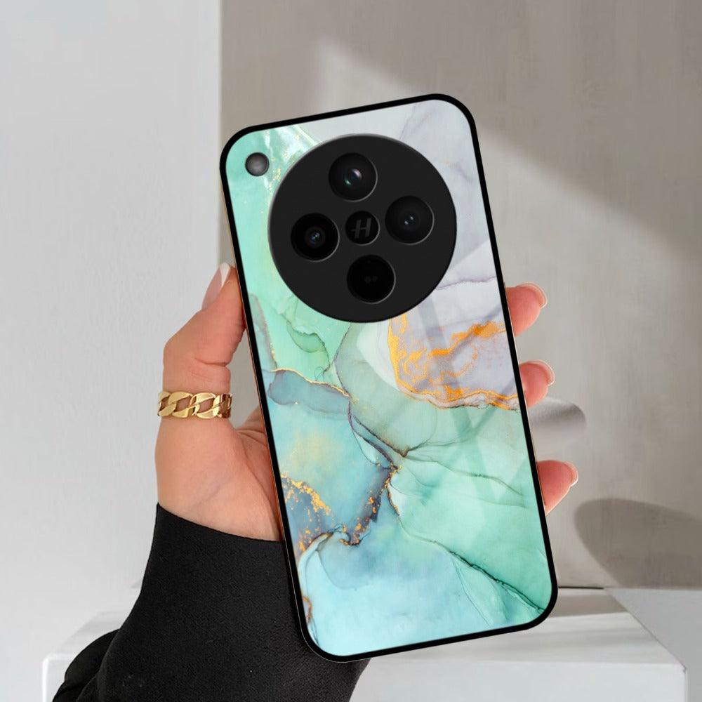 Marble Glass Finish Phone Case And Cover For Oppo