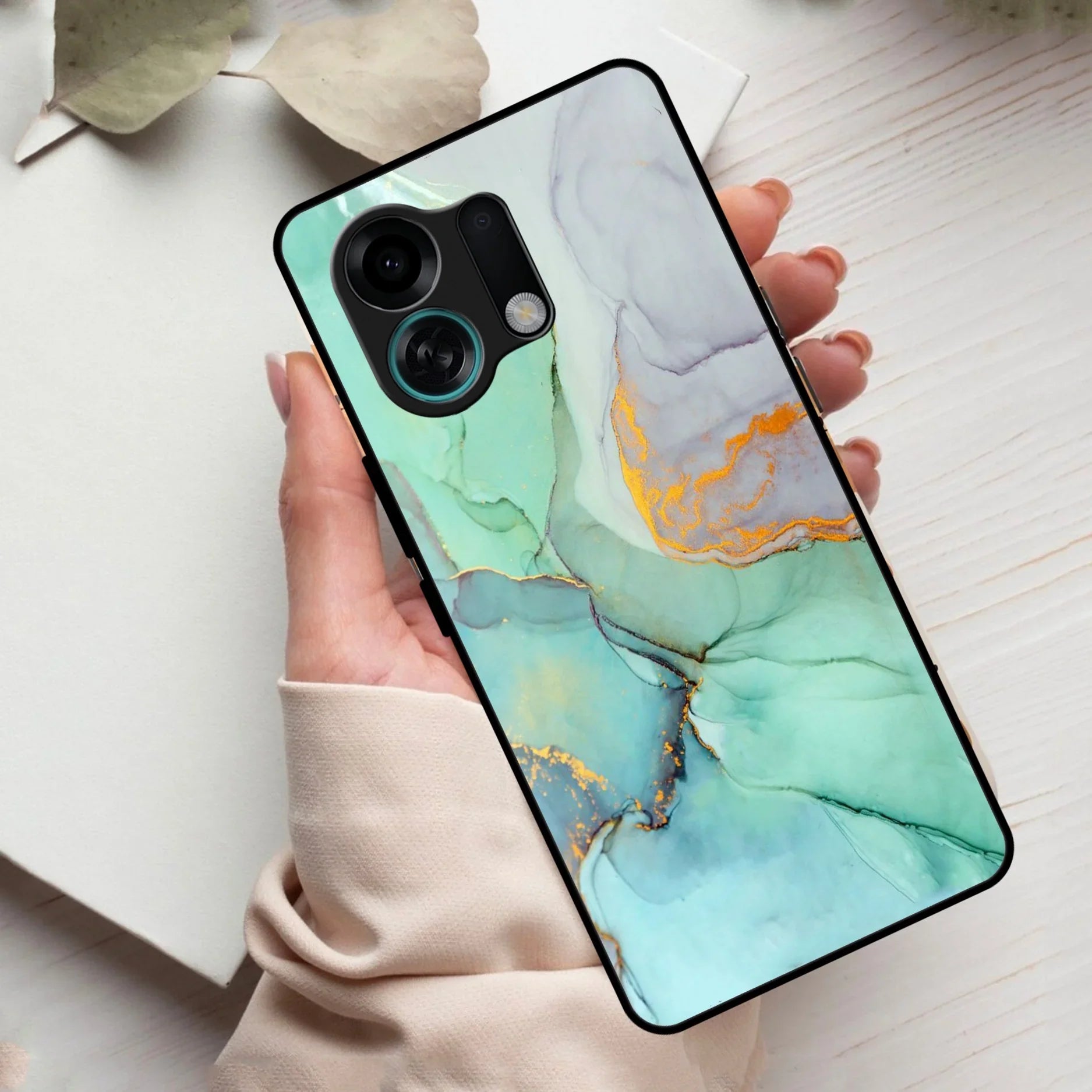 Marble Glass Finish Phone Case And Cover For Oppo - ShopOnCliQ