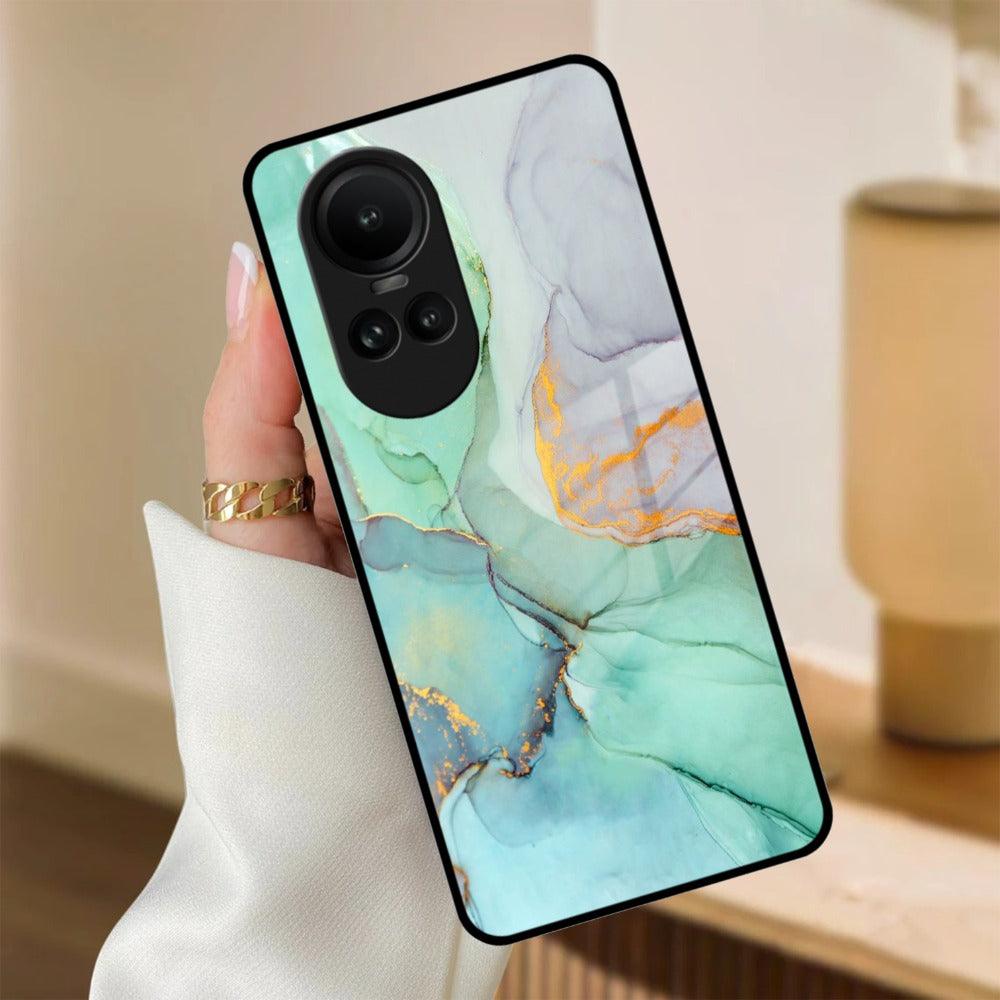 Marble Glass Finish Phone Case And Cover For Oppo