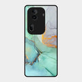 Marble Glass Finish Phone Case And Cover For Oppo Reno 11 Pro 5G