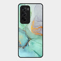 Marble Glass Finish Phone Case And Cover For Oppo Reno 12 5G