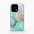 Marble Glass Finish Phone Case And Cover For Oppo Reno 15 5G
