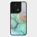 Marble Glass Finish Phone Case And Cover For Oppo Reno 8 5G