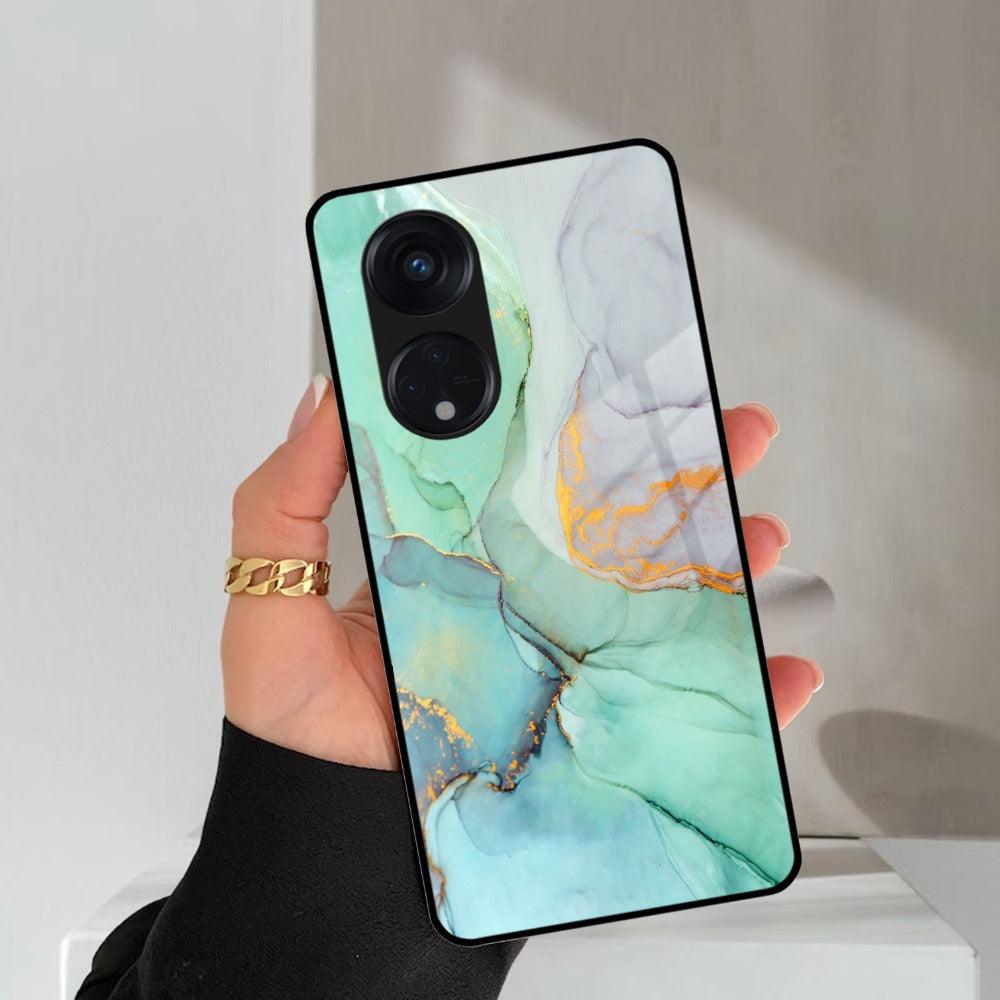 Marble Glass Finish Phone Case And Cover For Oppo