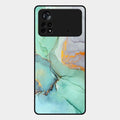Marble Glass Finish Phone Case And Cover For Poco X4 Pro 5G
