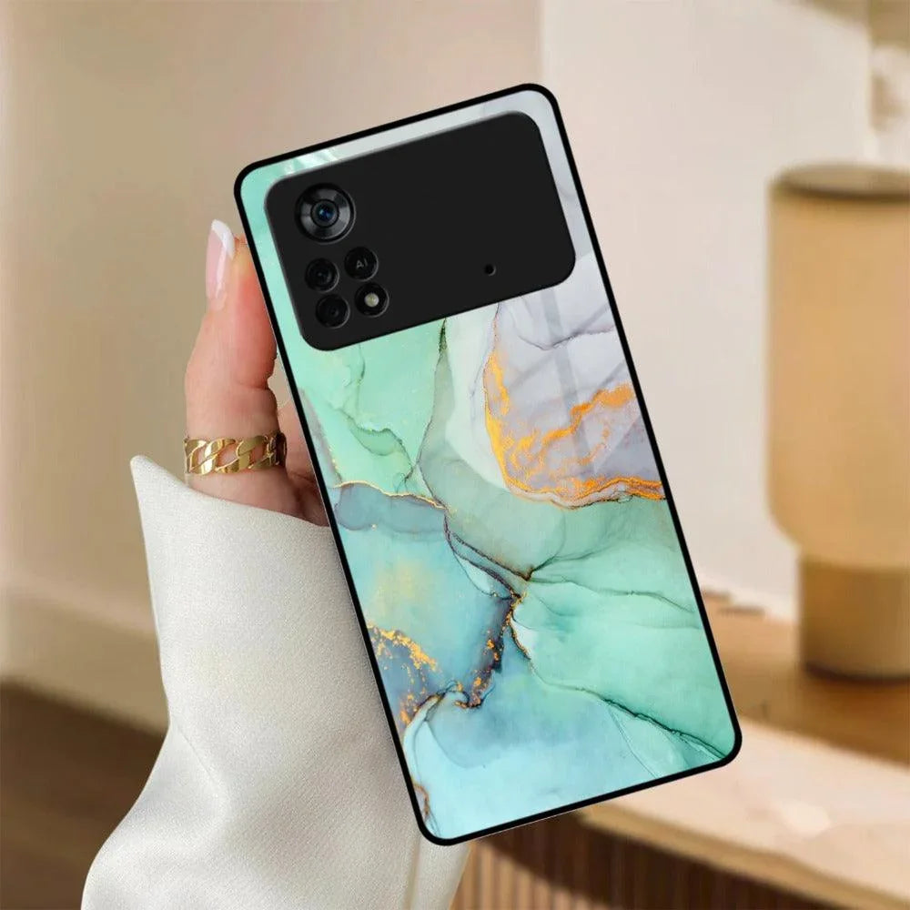 Marble Glass Finish Phone Case And Cover For Poco - ShopOnCliQ