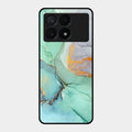 Marble Glass Finish Phone Case And Cover For Poco X6 Pro 5G