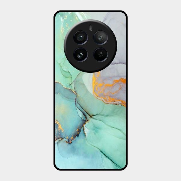 Marble Glass Finish Phone Case And Cover For Realme 12 Pro Plus 5G