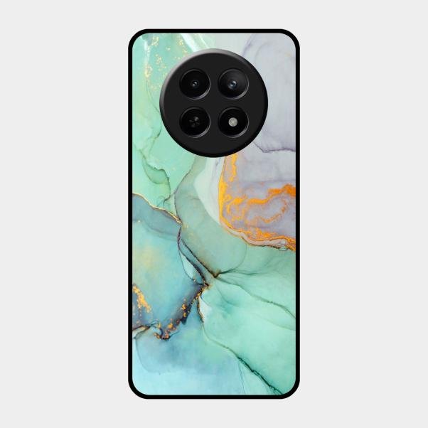 Marble Glass Finish Phone Case And Cover For Realme 12X 5G
