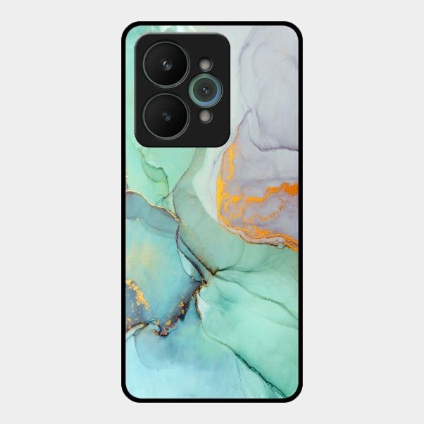 Marble Glass Finish Phone Case And Cover For Realme 15 5G