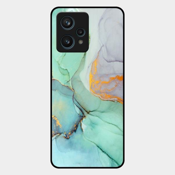 Marble Glass Finish Phone Case And Cover For Realme 9 Pro Plus 5G