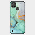 Marble Glass Finish Phone Case And Cover For Realme C21Y