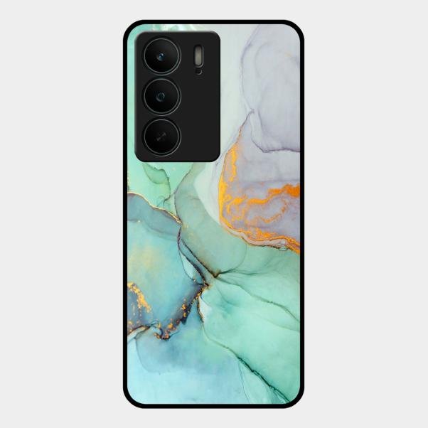 Marble Glass Finish Phone Case And Cover For Realme C75 5G