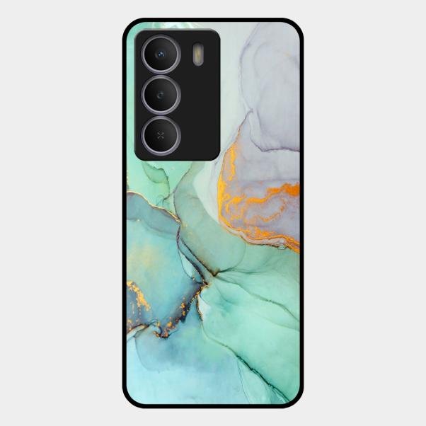 Marble Glass Finish Phone Case And Cover For Realme P3 Lite 5G