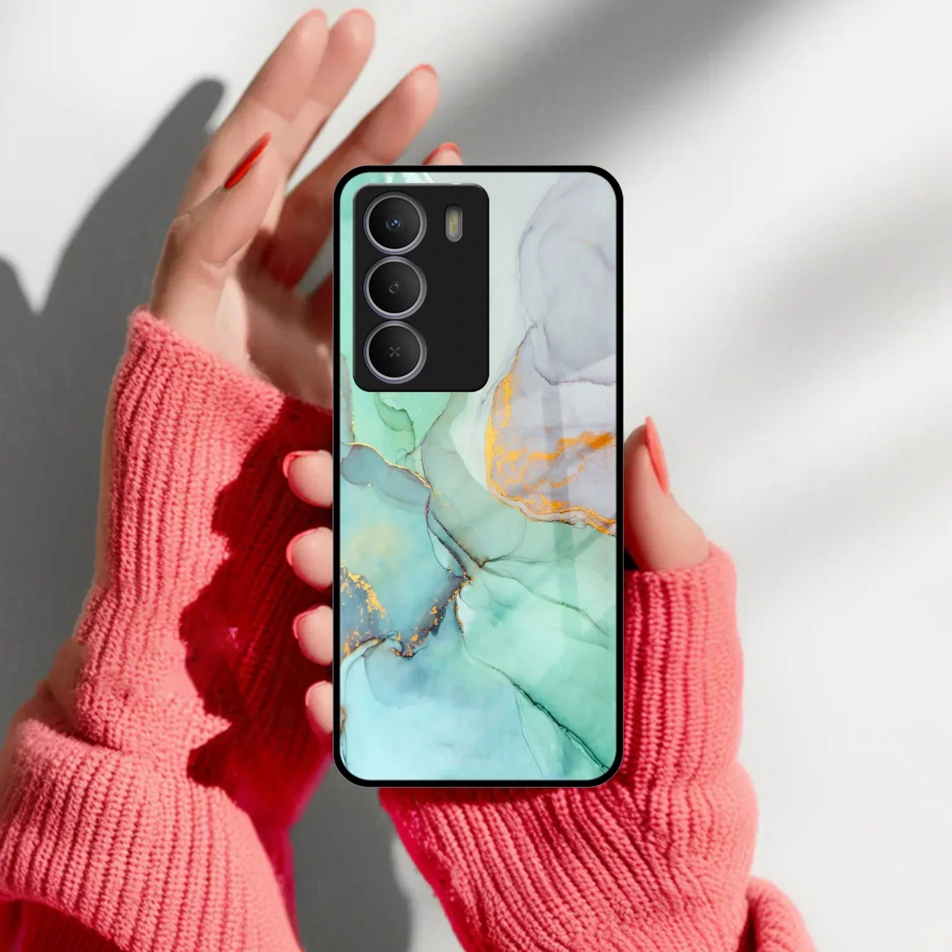 Marble Glass Finish Phone Case And Cover For Realme/Narzo - ShopOnCliQ