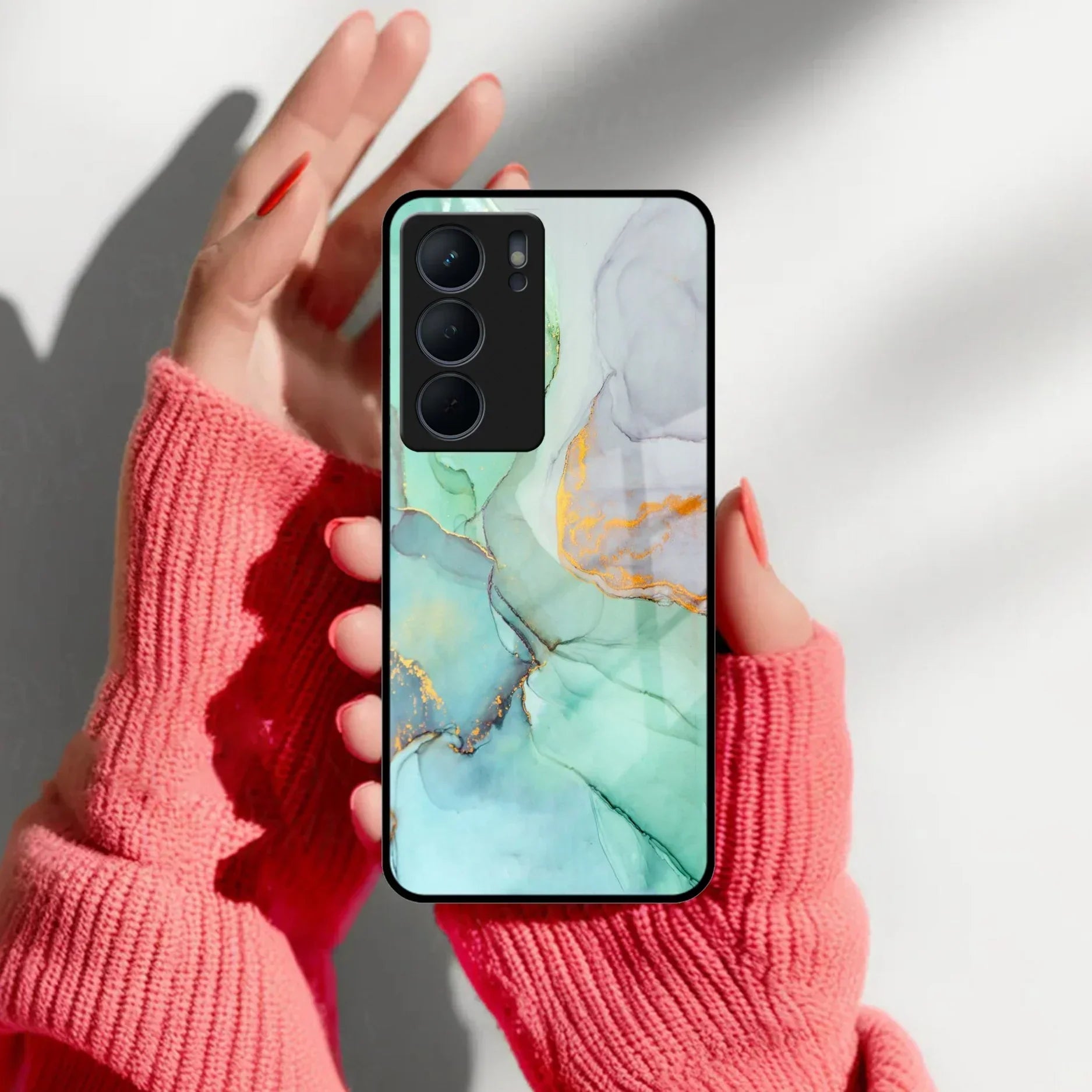Marble Glass Finish Phone Case And Cover For Realme/Narzo - ShopOnCliQ