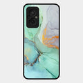 Marble Glass Finish Phone Case And Cover For Redmi 11 Prime 4G