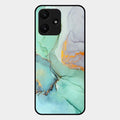 Marble Glass Finish Phone Case And Cover For Redmi 12 5G