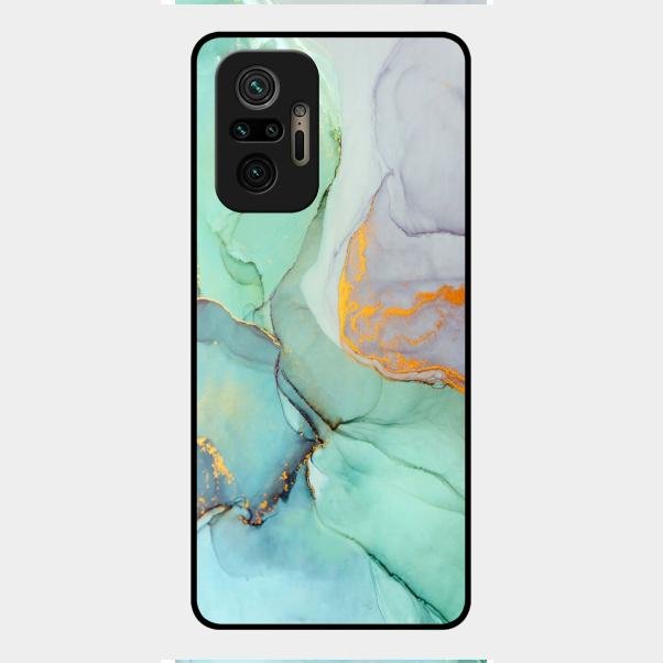 Marble Glass Finish Phone Case And Cover For Redmi Note 10 Pro Max