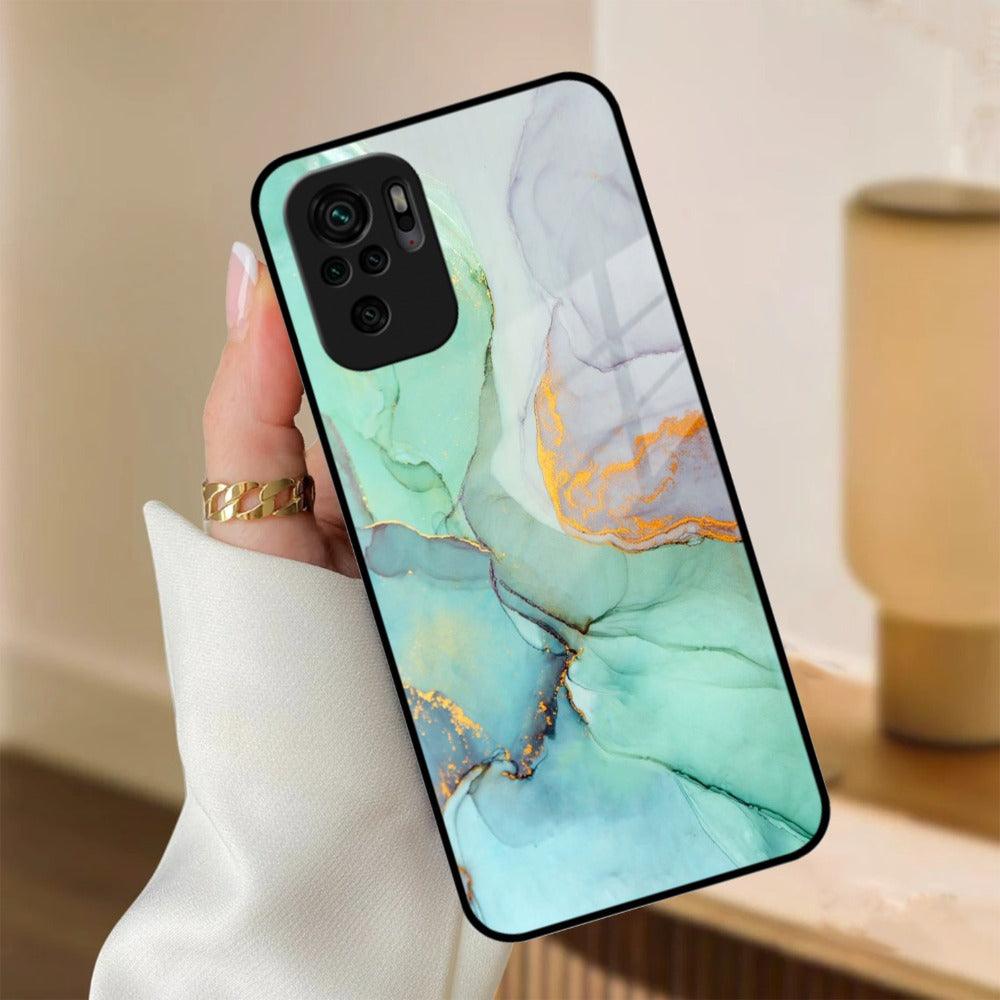 Marble Glass Finish Phone Case And Cover For Redmi/Xiaomi