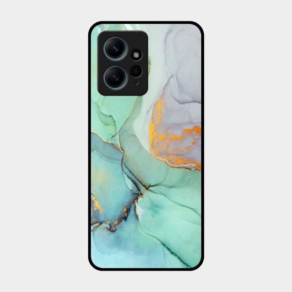 Marble Glass Finish Phone Case And Cover For Redmi Note 12 4G