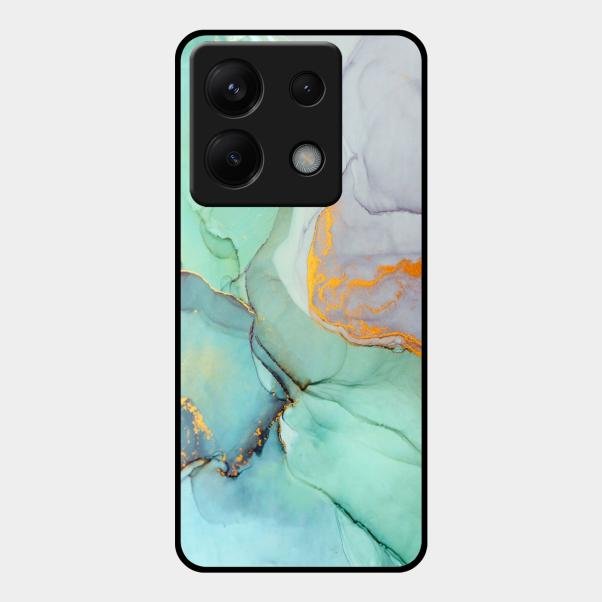 Marble Glass Finish Phone Case And Cover For Redmi Note 13 Pro 5G