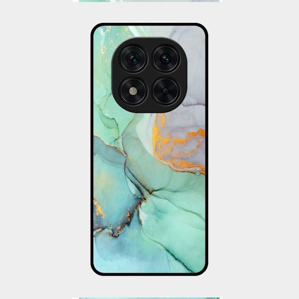 Marble Glass Finish Phone Case And Cover For Redmi Note 14 Pro 5G
