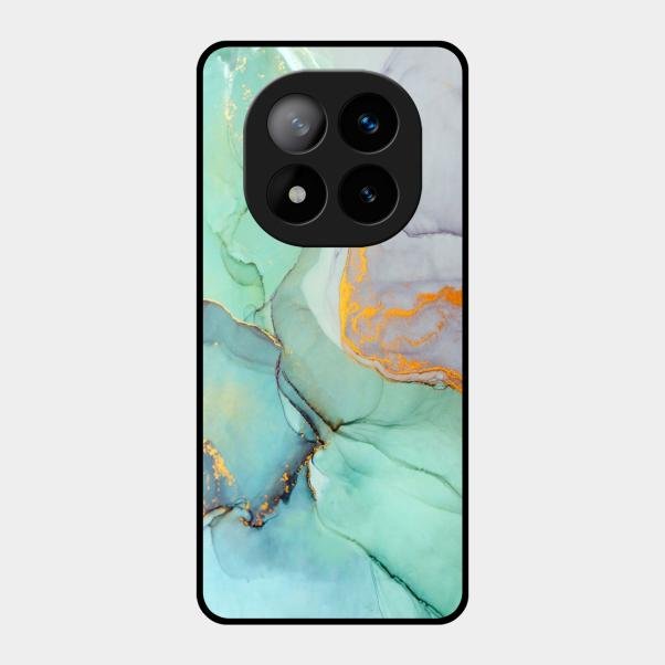 Marble Glass Finish Phone Case And Cover For Redmi Note 14 Pro Plus 5G