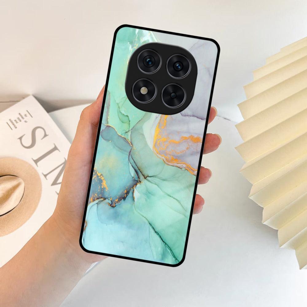 Marble Glass Finish Phone Case And Cover For Poco