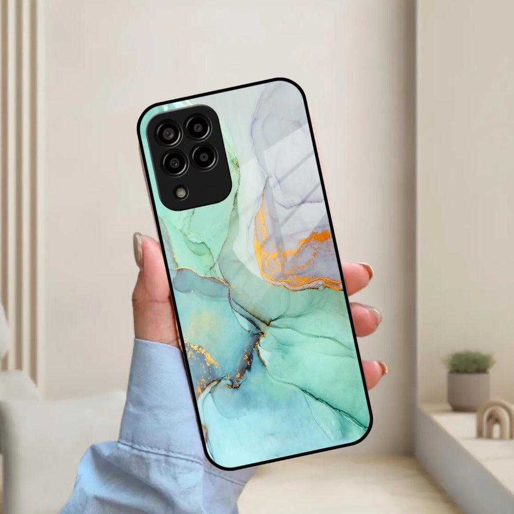 Marble Glass Finish Phone Case And Cover For Samsung